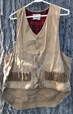 VTG Duxbak Canvas Hunting Shotgun Shell Vest 50s 60s - Image 1 of 4