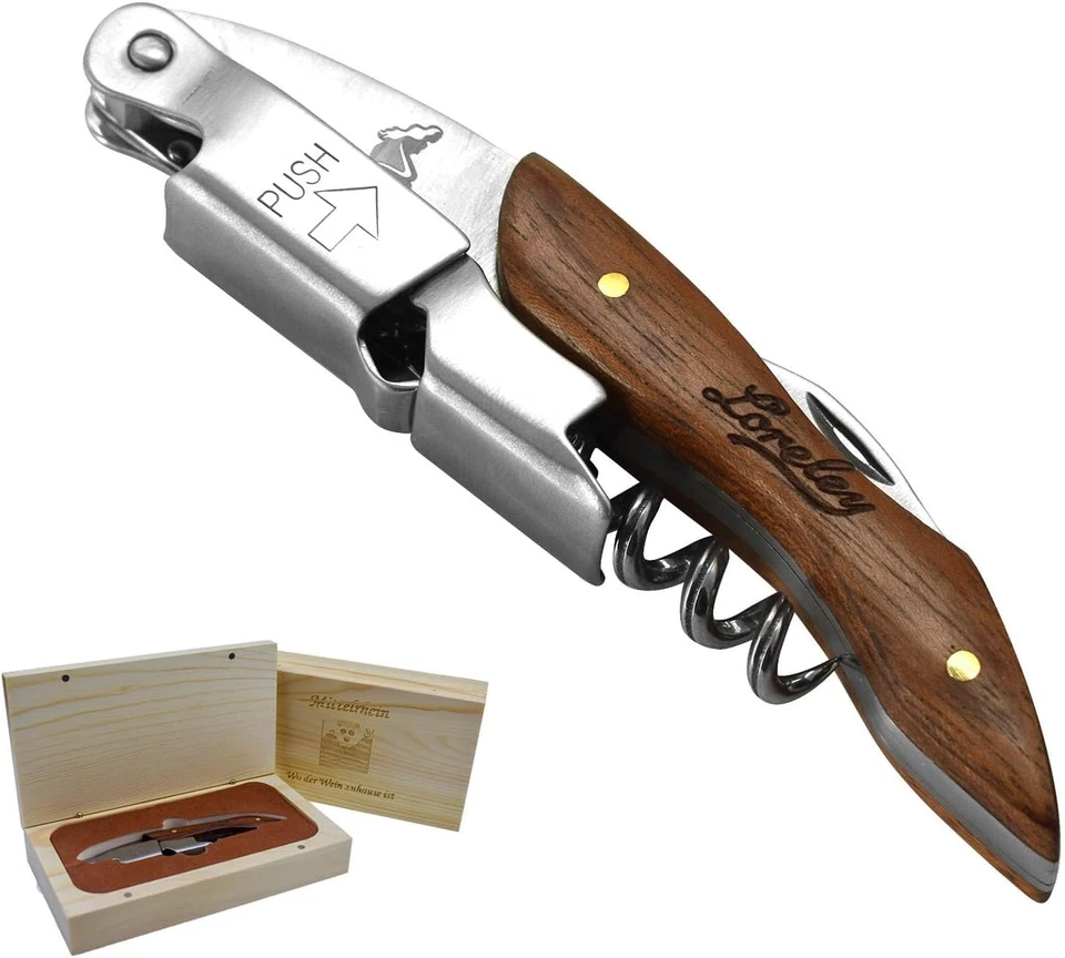 LORELEY MITTELRHEIN Germany Premium Kellnermesser | Korkenzieher | Weinöffner - Bild 1 von 4