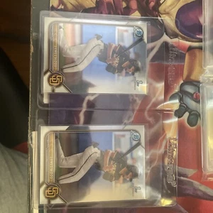 (2x) 2022 James Wood Bowman Chrome 1st Prospect #BCP-108 Washington Nationals - Picture 1 of 6