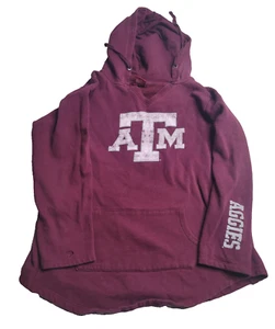 Sudadera con capucha Colosseum Texas A&M Aggies para mujer talla grande borgoña - Imagen 1 de 6