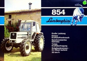 273056) Prospetto Lamborghini 854 DT 198? - Foto 1 di 1