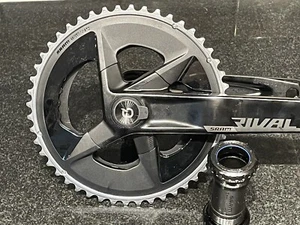 Sram Rival AXS Quarq Power Meter Crankset 48/35t Chainrings 175mm DUB With BB - Picture 1 of 10