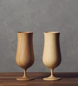 【DDU】Beer Vessels/made in Japan - Set of 2 Handmade by Bamboo tree/Loft - Picture 1 of 8