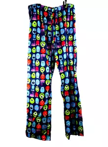 NWT- Pixar's Women's Monsters Inc. Allover Character Heads Sleep Pajama Pants - Picture 1 of 4