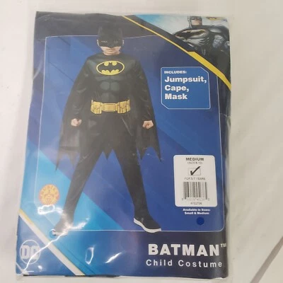 Rubies Horrorland/DC Comics Child  Batman Costume Jumpsuit/Cape/Mask Sz M New - Image 1 of 4