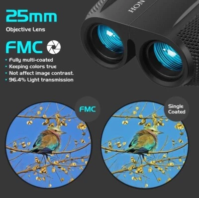 Hontry Binoculars for Adults and Kids, 10x25 Compact Binoculars for Bird Watc... - Image 1 of 4