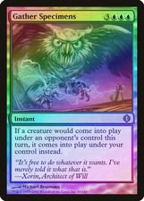 Gather Specimens FOIL Shards of Alara HEAVILY PLD Blue Rare MAGIC CARD ABUGames