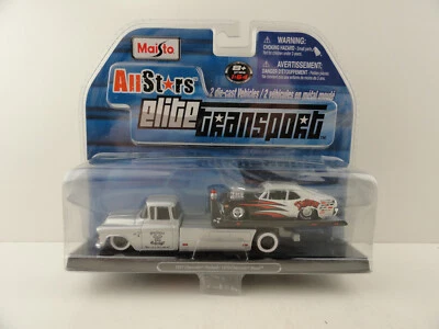 Maisto All Stars Elite Transport 1957 Chevrolet Flatbed / 1970 Nova (Tantrum) - Image 1 of 4