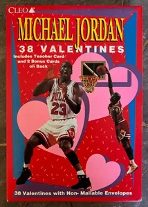 1991 Cleo Michael Jordan Valentines Cards Box (38 Cards) - NEW Sealed - QTY - Picture 1 of 2