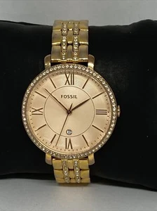 Fossil Jacqueline ES3546 Women Rose Gold Stainless Steel Analog Dial Watch KL380 - Picture 1 of 12