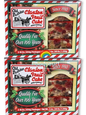 6 Packs Claxton Fruit Cake Old Fashion (16 oz, 6 pk.) 6 Lbs - Image 1 of 4