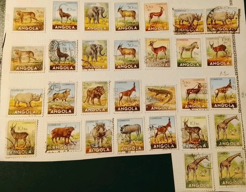 Angola : 30 animaux sauvages bonne côté (ref c) - Photo 1/1