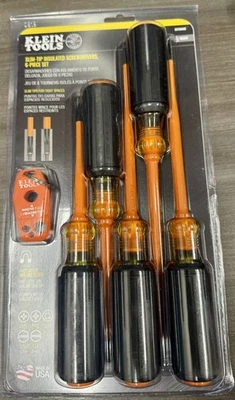 Juego de Destornilladores Klein Tools 33736INS, 1000V Aislado y Magnetizador, 6 Piezas Foto 1 de 4