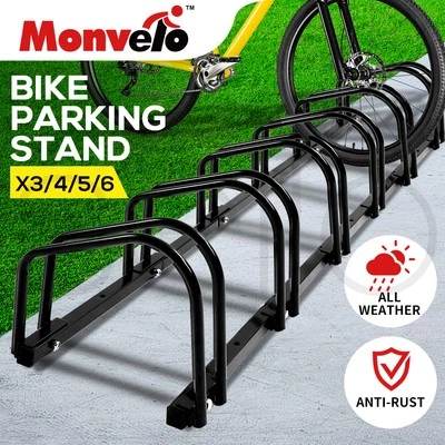 Bike Rack Stand 1-6 Bicycle Floor Parking Storage Holder for Cycling Garage Use - image 1 of 4