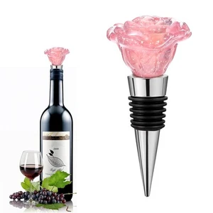 1 PCS Rose Wine Stopper Reusable Cork Rose Wine Savers for Gifts Wines and Be... - Picture 1 of 7