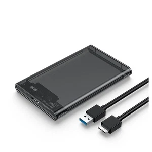 Transparent Gray HDD Case for Hard Box 2.5 Inch HDD Enclosure SATA to USB 35080 - Afbeelding 1 van 10