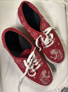 ASSHOLES*S LIVE FOREVER Shoes RED VANS US SIZE 10 Skater - Picture 1 of 8