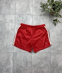 Vintage Adidas Made in China Red Shorts 80-90s Sports Running Sprinter D7 - Picture 1 of 17