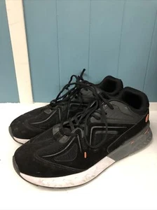 FitVille Rebound Core Shoes Black Leather Low Top Lace Up Mens Size 13 W Wide - Picture 1 of 7