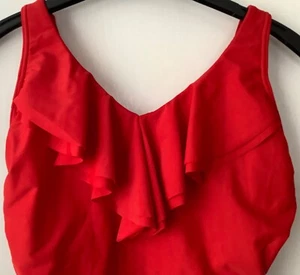 SWIMMING COSTUME. SIZE 14UK BRIGHT RED .GEORGE. EXCELLENT CONDITION. - Picture 1 of 5