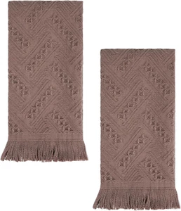 Luxury Decorative Hand Towels Bathroom: 2 Packs 14X30 100% Cotton Turkish Absorb - Picture 1 of 12