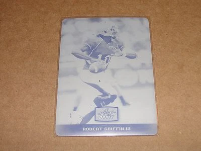 2012 Leaf Draft ROBERT GRIFFIN III #RGIII 1/1 Black Printing Plate BAYLOR BEARS - Image 1 of 2