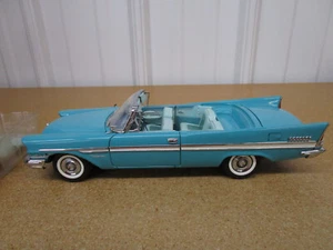 Danbury Mint 1957 Chrysler New Yorker convertible 1/24 diecast car LOOSE teal - Picture 1 of 12
