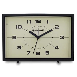 Analog Alarm Clock 6 inch Silent Non Ticking Small Clock with Night Light Bat... - Picture 1 of 9