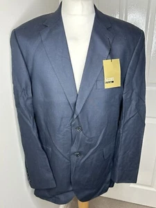 Scott by the Label Navy Blue Blazer Jacket Size 42 Regular Wool Blend - Picture 1 of 8