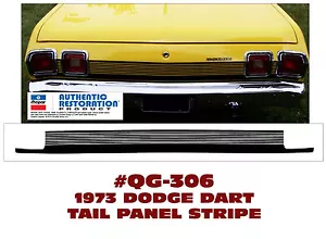QG-306 1973 DODGE DART SPORT - TAIL PANEL STRIPE - MULTI LINE - Bild 1 von 1