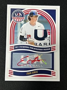 Etiqueta de lavandería Panini Stars & Stripes EVAN AMOS 2024 AUTOMÁTICA 8/8 NTS-EA - Imagen 1 de 2