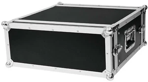 ROADINGER Effektrack CO DD, 4 HE, 38cm tief, schwarz Doubledoor Effekt Rack Case - Picture 1 of 12