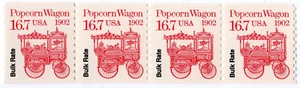 Scott #2261 Popcorn Wagon (16.7c) Coil of 5 Stamps - MNH - Picture 1 of 2