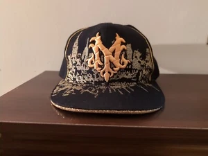 KB Ethos Original New York Mets City Skyline Hat Baseball Cap Size XL Gold Black - Picture 1 of 6