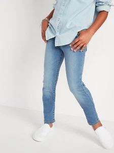 Old Navy Built-In Tough Rockstar Jeggings Youth Girls 16 Blue 360 Stretch NEW - Picture 1 of 10
