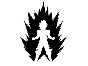 Decal Vinyl Truck Car Sticker - DBZ Dragon Ball Z Power Up Super Saiyan - Bild 1 von 6