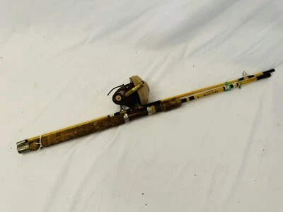 Antigua caña de mosca vintage Wright and McGill 6'9" Trailmaster con carrete de pesca Foto 1 de 4