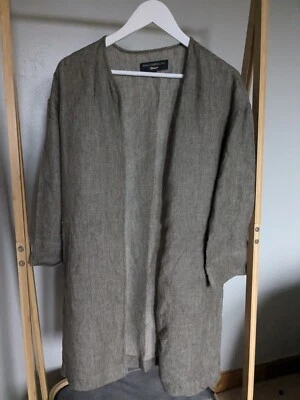Paul Costello Jacket Coat Cardigan Tweed Linen knit loose oversized travel  xs  - Image 1 of 4