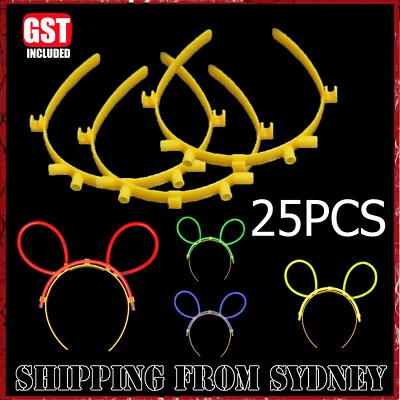 25X Multi Color glow sticks headbands tiaras Light party revel Easter Bunny Ear - image 1 of 4