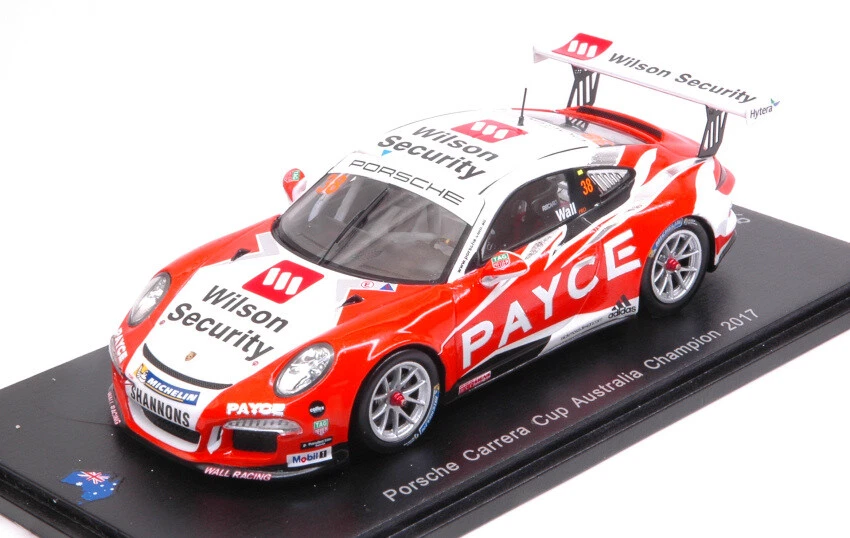 Porsche 911 GT3 Cup #38 Carrera Australia 2017 Campeón David Wall Modelo 1:43 Foto 1 de 1