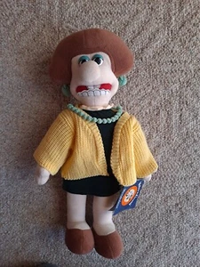 Aardman Wallace & Gromit - Wendolene Plush Figure NWT RARE 1989 15" - Picture 1 of 6