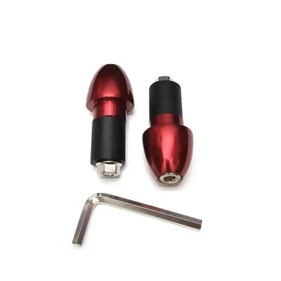 Stabilizzatori Contrappesi Bilancieri Manubrio Rosso Universali per Moto Scooter - Immagine 1 di 4