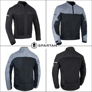 Oxford Spartan Air Summer Motorcycle Jacket Bike Sports Touring Coat Black Grey - Picture 1 of 20