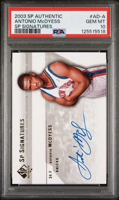2003 SP Authentic Antonio McDyess Signatures AUTO Autograph PSA 10 Gem Mint - Image 1 of 2