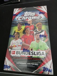 Topps Chrome Bundesliga 2024/25 Hobby Box Sealed New OVP 1x AUTO - Picture 1 of 3