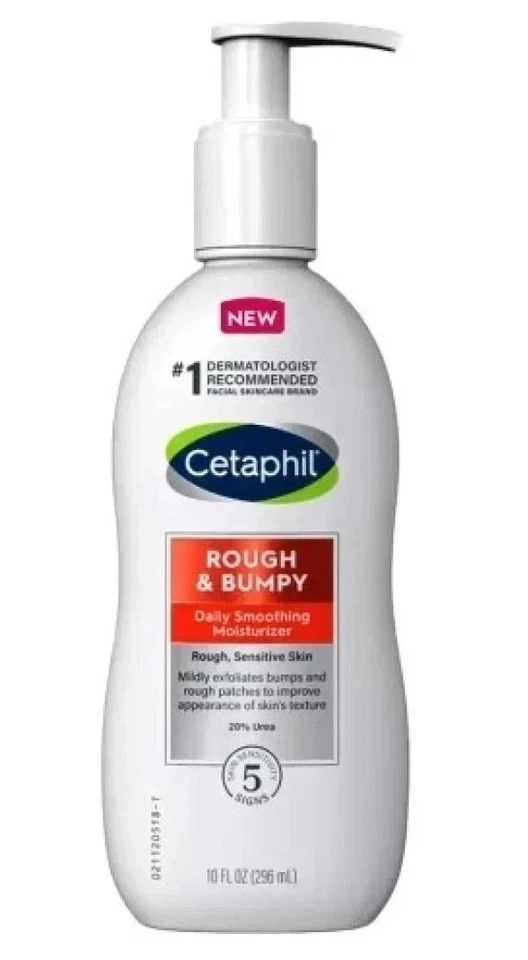Cetaphil Rough & Bumpy hidratante alisador diário pele sensível áspera 10 fl oz - Imagem 1 de 4