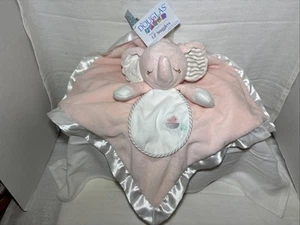 Douglas Baby Girl Lovey Security Blanket Pink Plush Elephant Satin Edge NEW - Picture 1 of 2