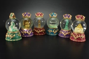 Miniature SNOW GLOBE World Monuments Set of 6 includes Statue of Liberty - Picture 1 of 23