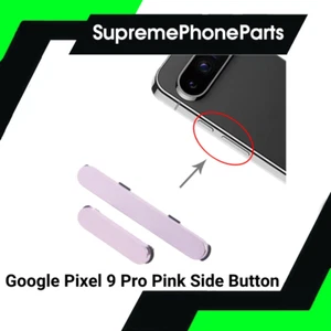 Google Pixel 9 PRO Pink Replacement Side Power Volume Up Down Buttons Keys -UK - Picture 1 of 1
