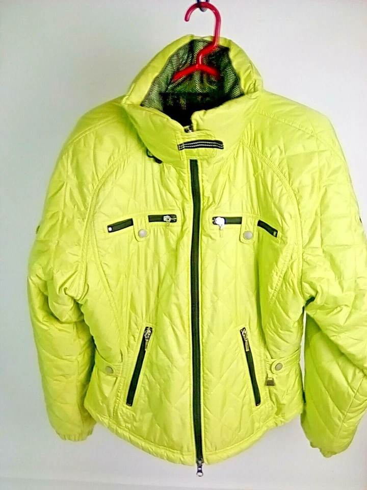 Женская лыжная куртка Nils желтая с капюшоном размер 10 - Изображение 1 из 4